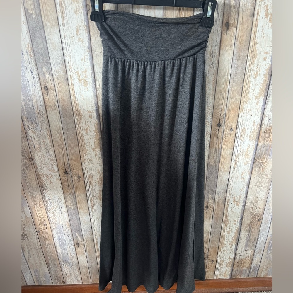 Grey maxi skirt